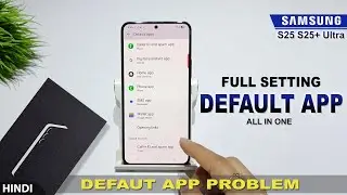 How to set default apps samsung s25 plus 5g | Samsung galaxy s25 edge me default app kaise lagaye