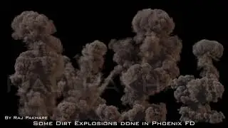 Dirt Explosion 4K  Simulations | Phoenix FD for 3ds Max | Raj Pakhare