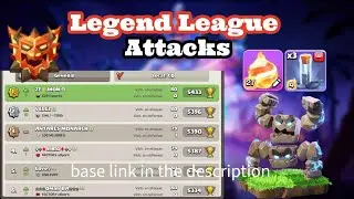 Ataques de Liga Leyenda con Fireball y Meteor Golem Temp. Enero Día 10 - Clash of Clans 