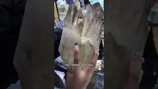 Rare natural citrine cathedral from Congo 💛 #crystals #citrine
