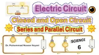 Circuits, Types of Circuits, Series and parallel Circuits and their characteristics explained.