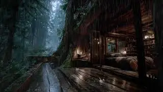 Forest Rain Soundscape at Night 🌙 | Ease the Mind, Drift Into Sleep