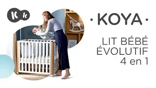 Lit 4 en 1 KOYA de la marque Kinderkraft  l lit cododo | lit petit et grand | parc pour bébé