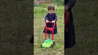 I&rsquo;m Mowing the Lawn! 🚜👶💪 Baby on Yard Duty!  #cutebaby