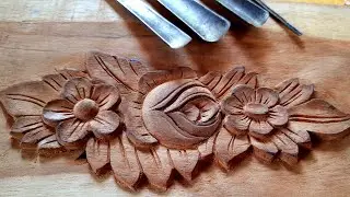 |Teak palang flower making|UP wood art|flower and leaf wood carving| wood art|