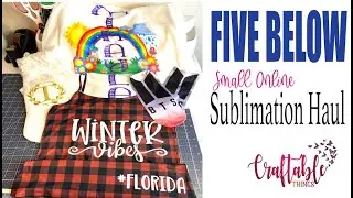 Five Below Online Sublimation Haul - Sublimate socks, blanket and shirt and stocking