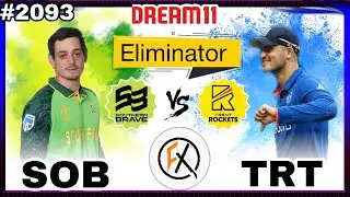 SOB VS TRT DREAM11 | SOUTHERN BRAVE VS TRENT ROCKETS | SOB VS TRT DREAM11 TEAM TODAY | THE HUNDRED