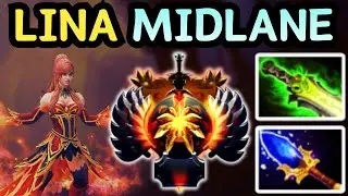 🔥 LINA MID INSANE SPELL COMBO ONE HIT | DOTA 2 GAMEPLAY 🔥