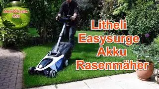 Litheli Easysurge Akku Rasenmäher | 40V 43cm Schnittbreite | bis 500 m² - NewWonder555
