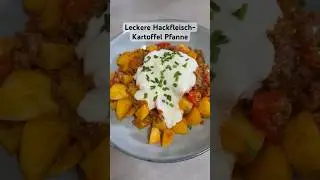 Leckere Hackfleisch- Kartoffel Pfanne 🥔 #kartoffel #hackfleisch #schnellesrezept #paprika #pfanne