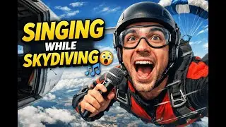 Skydiving While Singing an English Song 😱🎶  Extreme Mid Air Performance