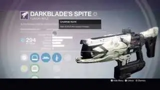 Destiny Darkblade's Spite Legendary Weapon Review + Gameplay!