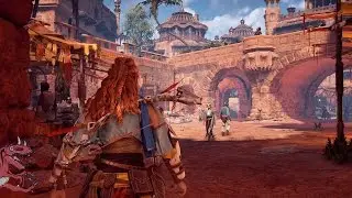 Horizon Zero Dawn gameplay - THE AMAZING Meridian CITY (Horizon Zero Dawn PS4 Pro gameplay)