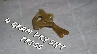 Learning to Press Rosin #2 | Don't press too hard | 4g Dry Sift