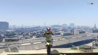Parkour de motos/por los pelos