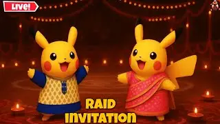 🔴Live Kurta & Saree Pikachu Raid Inviation  in #pokemongo | #raidinvite #live