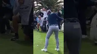Rory Mcillroy Swing from behind showing the shift in transition