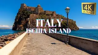 ISCHIA ISLAND, ITALY  I 4K DRONE AERIAL VIEWS WITH SUBTITLES I FUN FACTS