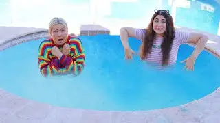 LAST TO LEAVE THE SLUSHY HOT TUB CHALLENGE!