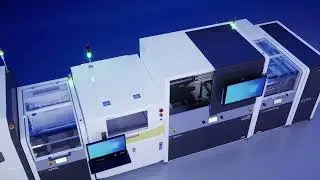 Selective wave soldering line