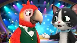 Precious Paw Patrol :( Kitten learns magic tricks on the jungle stage.)