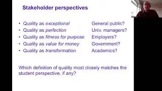 Exploring the meaning of &lsquo;quality&rsquo; in higher education: history, myths and concepts (Part 2 of 2)
