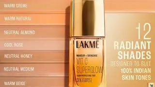 Lakme Vit C Superglow Skin Perfecting Tint&nbsp;Shade guide