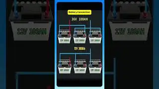 battery parallel 12 volt and series 36 volt connection
