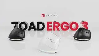 Portronics Toad Ergo 3 - Ergonomic Wireless Mouse for Wrist Pain Relief