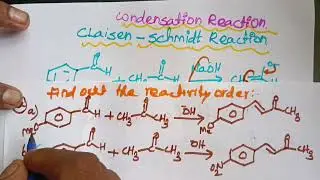 claisen Schmidt reaction in Tamil. /condensation reaction.