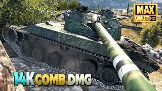 B-C 25 t: 14к суммарного урона на Утёсе - World of Tanks