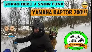 No Budget Boys GoPro Snow Riding Yamaha Raptor 700R