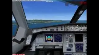 My first FSX video-Air France A340 landing and take off at St.Marteen! (watch in full HD screen!)