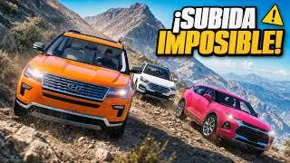 ¡GTA 5 - Hyundai Santafe & Ford Explorer! | CONVOY OFF ROAD | Steering wheel gameplay
