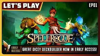 SpellRogue | EP01 - Early Access | Game Play | Let's Play | Awesome Dice Building Roguelite