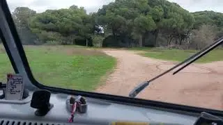 Bumpy track to lovely camping spot in the Algarve 7th December 2025
