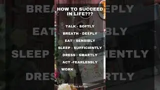 How to succeed in Life&hellip; | Simple Quotes #shorts #simplequotes #quotestoliveby #itslifetime