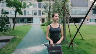 Practice yoga everywhere with Toplus foldable yoga mat.