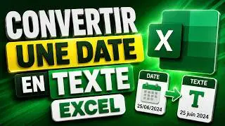 📅 Excel : Convertir une date en texte facilement !