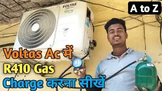 R410 Gas Charging Full Practice | Ac me gas kayse dale | Ac Gas Charging | Abid Ac Wala |