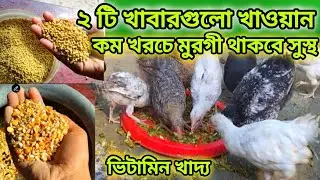 ২ টি খাবারে মুরগী ও মুরগির বাচ্চা সুস্থ থাকবে 2 hens and baby will be healthy 