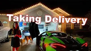 Taking delivery of my dream car!