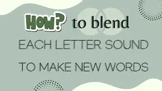 CVC018 - Blending sound of consonant b and short vowels a, e, i, o, u