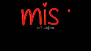 miss you drawing animation black screen || m3_sujata