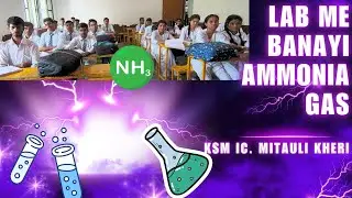 देखो बच्चों ने लैब में अमोनिया गैस कैसे बनायी#viral #trending #chemistry#laboratory #chemistryflag