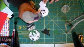 Snowman shaker ornament