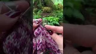 New Patreon Link Below! +Colorwork knitting in the garden