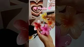 Flower Claw Clips From Meesho 🌸🌊✨#pinterest #unboxing #meesho