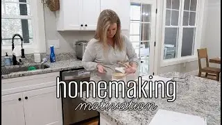 Homemaking Motivation |channel update, kitchen organization, grocery haul | simple joy filled living