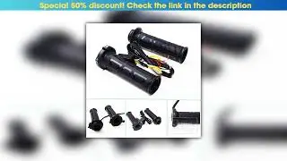 Flash Sale New Universal Motorcycle 22mm Hand Heated Grips Molded Grips ATV Warmers Adjust Temperat